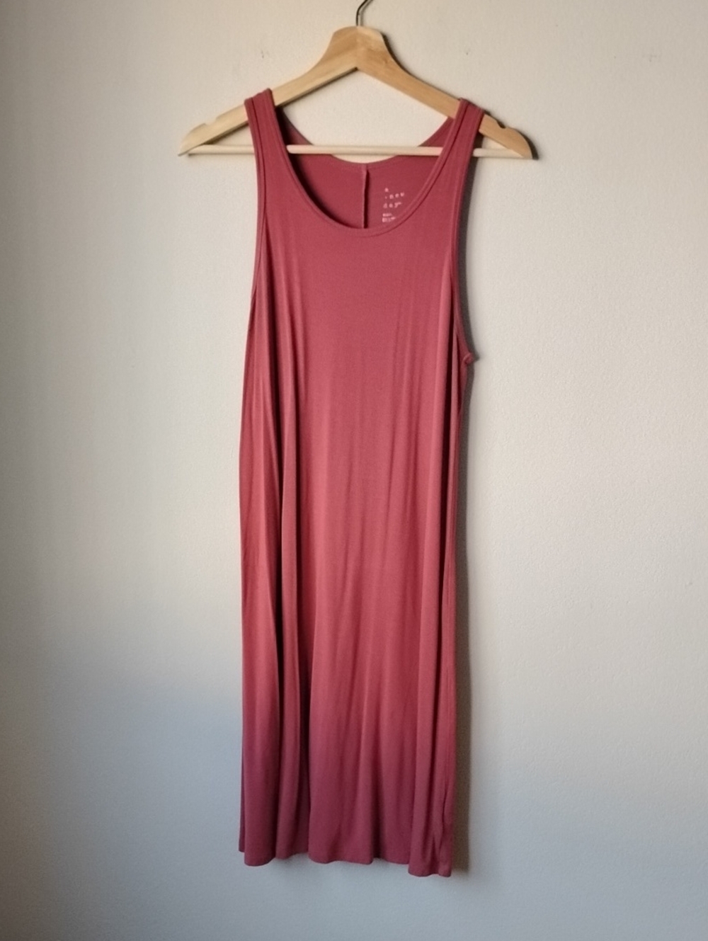 A New Day Size S Sleeveless Rose Tank Midi Dress